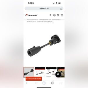 Furrion Vision S® 7-Way Adapter with Power Switch for RV Camera System